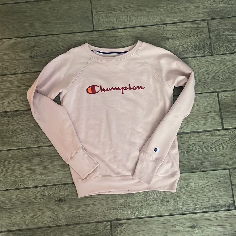 Light pink champion crew neck